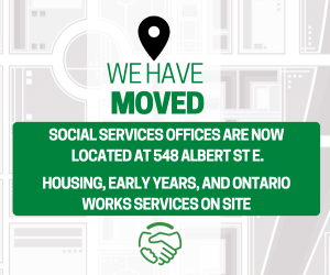 Social services offices are now located at Albert St E ()