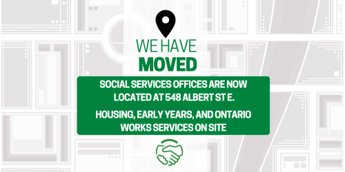 Social services offices are now located at Albert St E ()